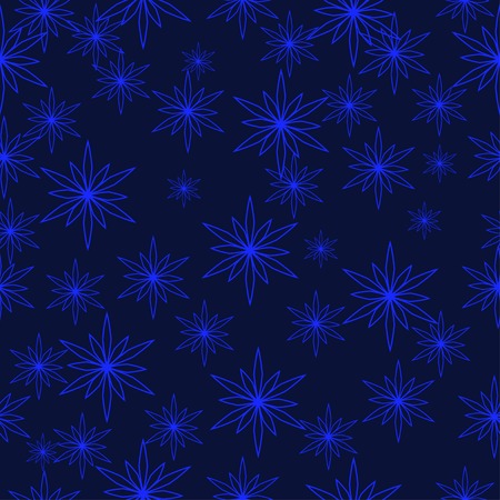 abstract pattern with snowflakes. With clipping mask.のイラスト素材