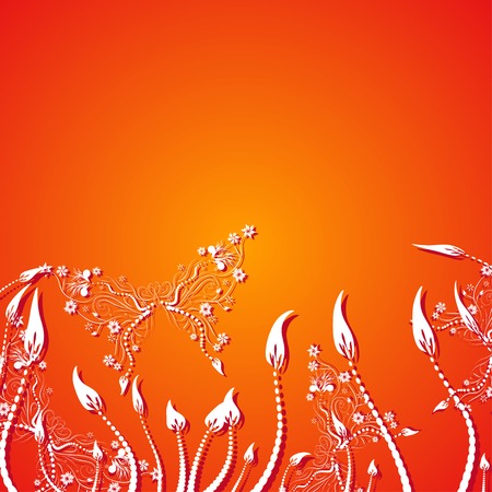 flower frame for your textのイラスト素材