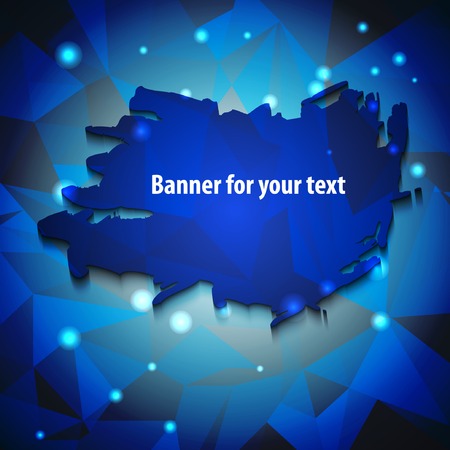 dark blue banner for your textのイラスト素材