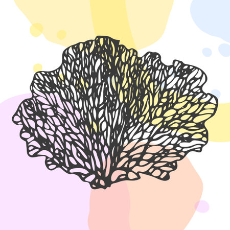 vector beautiful leaflet on geometric colorful backgroundのイラスト素材