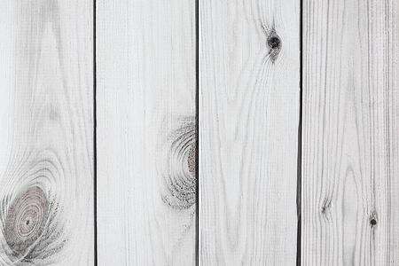 Wooden background made of boards painted with white paint.