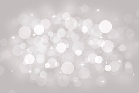 Abstract grey background with bokeh and stars.の写真素材
