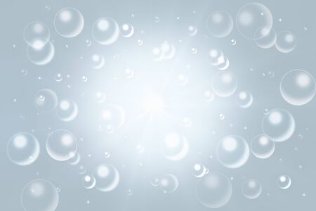 Defocused bokeh illustration. Glitter lights abstract grey background. Light beam.の写真素材