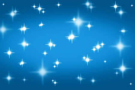 Blue background with sequins, stars. Shiny textureの写真素材