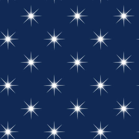 Seamless pattern with stars. Blue background. Shiny texture.の写真素材