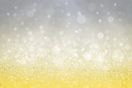 Trendy colors 2021 - Gray and Yellow. Glitter background for your project.の写真素材