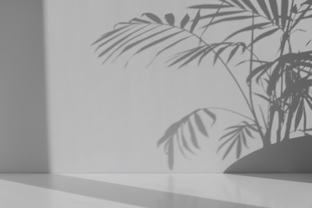 Minimal abstract background for the presentation of a cosmetic product. Premium podium with a shadow...