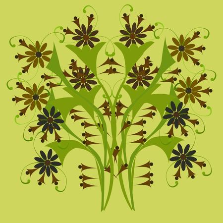 Texture of flowers (Seamless pattern from flowers.) Ornate ornamentのイラスト素材