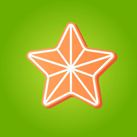 Christmas gingerbread on a colored background. New Year and Christmas icons, illustration, pattern.のイラスト素材