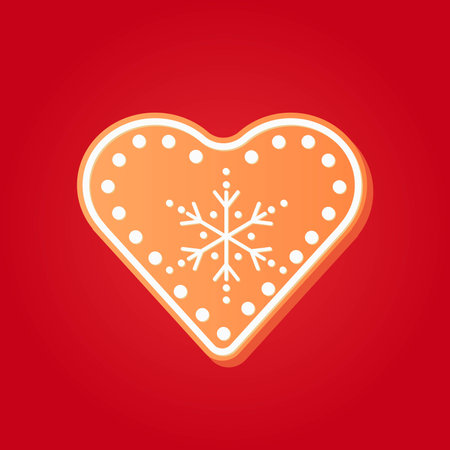 Christmas gingerbread on a colored background. New Year and Christmas  icons, illustration, pattern.のイラスト素材