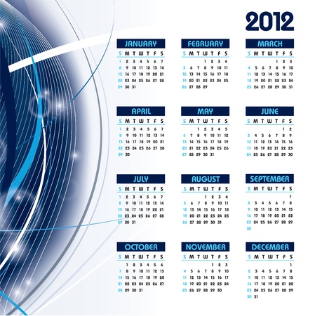2012 Calendar. のイラスト素材