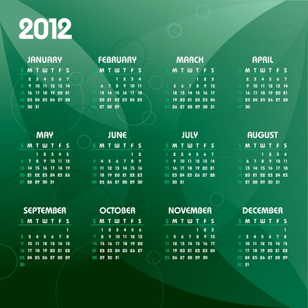 Calendar for 2012. Eps10. のイラスト素材