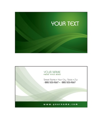 Business Card Template のイラスト素材