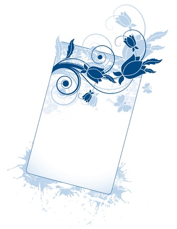 Floral Banner  のイラスト素材