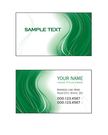 Business Card Templateのイラスト素材
