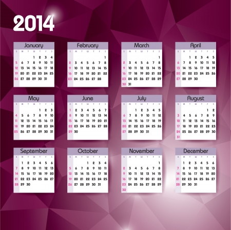 2014 Calendar  のイラスト素材