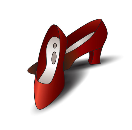 Vector Pair of Red Shoes のイラスト素材