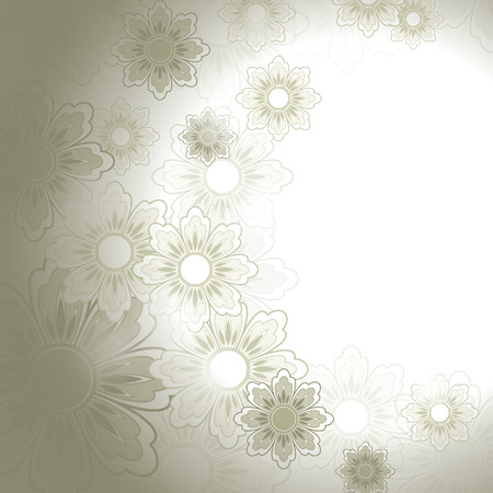 Vector Flowers. Abstract Background.のイラスト素材