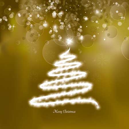 Christmas Tree Background. Greeting Card.のイラスト素材