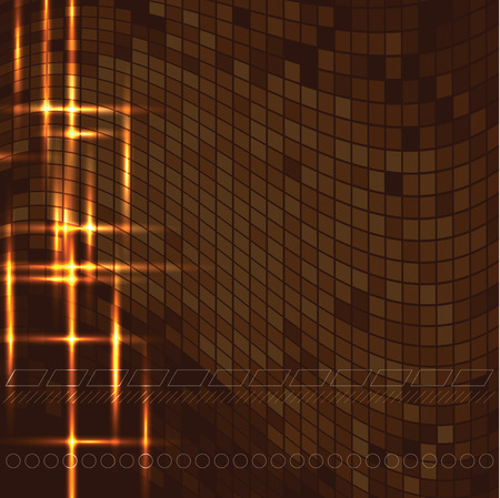 Abstract Vector Background. Orange Shiny Illustration.のイラスト素材
