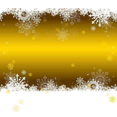 Golden Christmas Vector Seamless Pattern. Great for Wrapping Paper, Fabric, Scrapbook Paper or Christmas Card.のイラスト素材