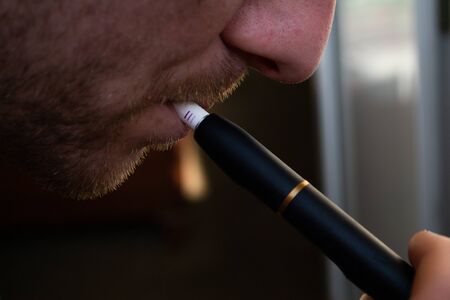 Heating tobacco system IQOS, tobacco product technologiesの写真素材