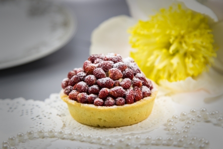 Strawberry tartの写真素材