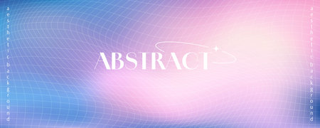 Trendy softness aura gradient background. Modern blurred Y2k aesthetic design. Creative template for business, presentation, ads, banner and moreのイラスト素材