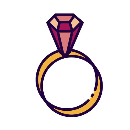Ring icon is in flat and pixel perfect style.のイラスト素材