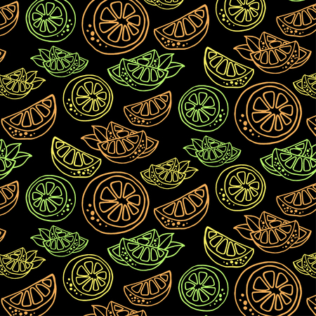 Fruits pattern Vector illustrationのイラスト素材