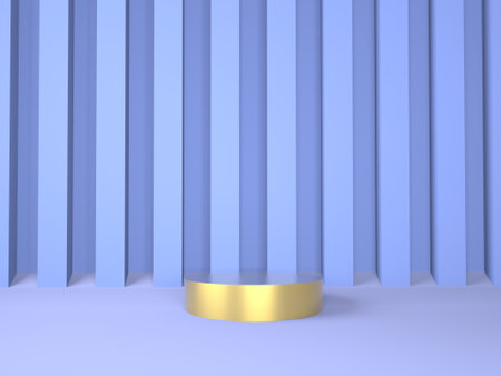 Product podium on pastel background 3d. Abstract minimal geometry concept. Studio stand platform theme. Exhibition and business marketing presentation stage.3d rendering.の写真素材