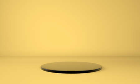 Pedestal for display, platform for design, blank product. 3D.の写真素材