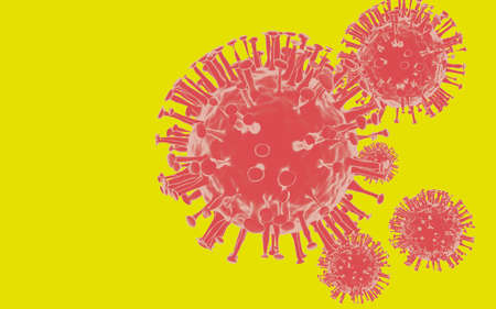 Coronavirus disease COVID-19 infection medical illustration.