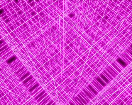 Abstract Cyber Cube Mesh with Glowing Vertices Design. Cyberspace backdrop. Abstract Technology...