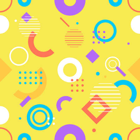 Trendy seamless, geometric pattern, vector illustration with geometric figures. Design backgrounds for invitation, brochure and template.のイラスト素材