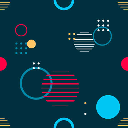 Trendy seamless, geometric pattern, vector illustration with geometric figures. Design backgrounds for invitation, brochure and template.のイラスト素材