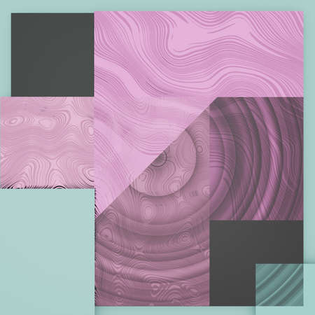 Geometric pattern and background. 3d