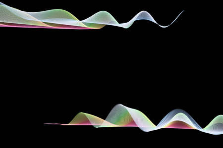 Abstract mesh wave background. Futuristic technology style. Elegant background for business...