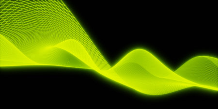 3d mesh wave background. Futuristic technology style. Elegant background for business presentations.