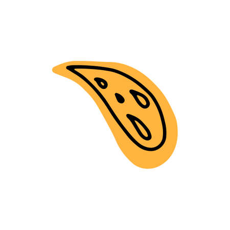 Hand Drawn drop doodle. Sketch style icon. Decoration element. Isolated on white background. Flat design. Vector illustration.のイラスト素材