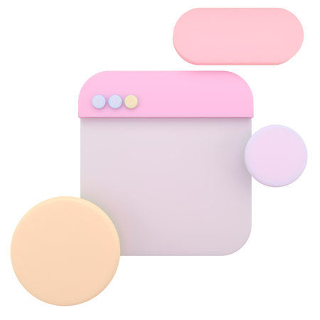 Blank social network post. Modern minimal design. 3d rendering