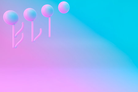 3d illustration of music note. Music melody background