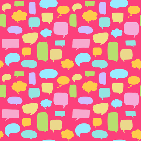 Speech bubbles seamless patternのイラスト素材