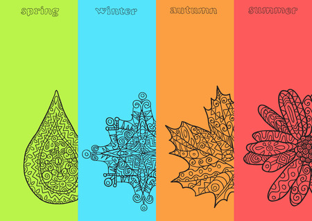 Four seasonsのイラスト素材