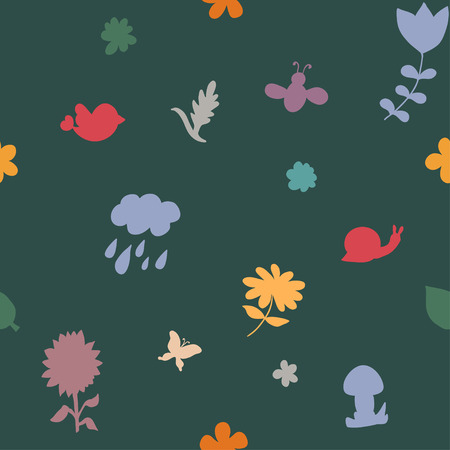Autumn seamless patternのイラスト素材