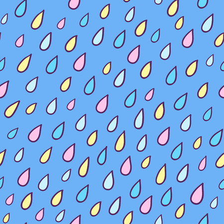 Seamless pattern with rain dropsのイラスト素材