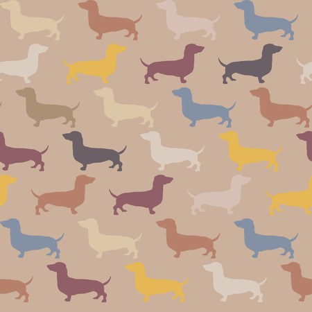 Seamless pattern with dogのイラスト素材