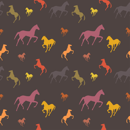 Horses seamless patternのイラスト素材