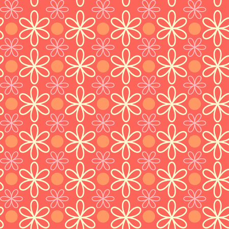 Abstract flower pattern wallpaper. Vector illustration. Seamless background.のイラスト素材