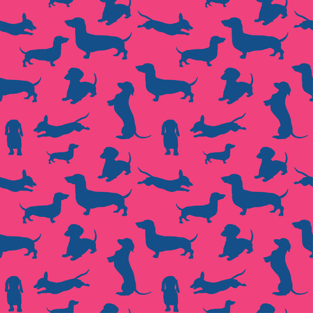 Seamless pattern with dogのイラスト素材